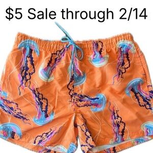 Men’s Vibrant Jellyfish Swim Trunks